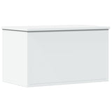 Storage Box White 60x35x35 cm Engineered Wood - Rear View