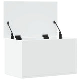 Storage Box White 60x35x35 cm Engineered Wood