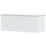 Storage Box White 90x35x35 cm Engineered Wood