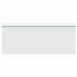 Storage Box White 90x35x35 cm Engineered Wood
