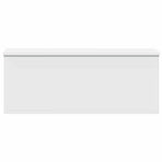 Storage Box White 90x35x35 cm Engineered Wood
