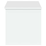 Storage Box White 90x35x35 cm Engineered Wood - 45-Degree Angle