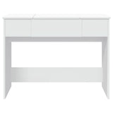 Dressing Table with Mirror White 100x45x76 cm - 45-Degree Angle