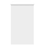 Dressing Table with Mirror White 100x45x76 cm - Rear View