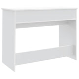Dressing Table with Mirror White 100x45x76 cm - Close-Up Angle