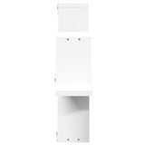 Wall Shelf White 104.5x10x43 cm Engineered Wood - Rear View