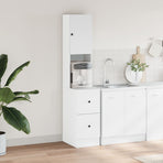 Kitchen Cabinet White 35x50x180 cm Engineered Wood