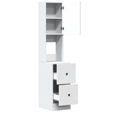 Kitchen Cabinet White 35x50x180 cm Engineered Wood - Close-Up Angle