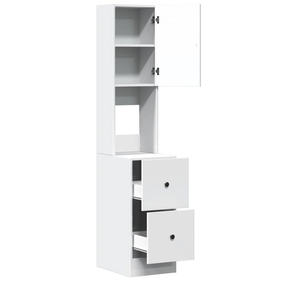 Kitchen Cabinet White 35x50x180 cm Engineered Wood