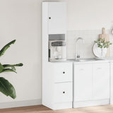 Kitchen Cabinet White 35x50x180 cm Engineered Wood