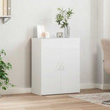 File Cabinet White 60x32x77.5 cm Engineered Wood - Side View