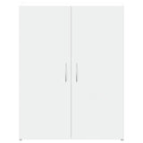 File Cabinet White 60x32x77.5 cm Engineered Wood - Top-Down View