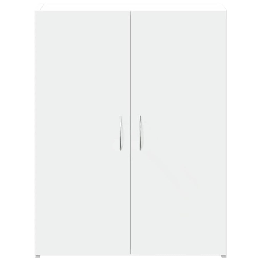 File Cabinet White 60x32x77.5 cm Engineered Wood