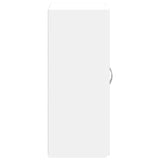 File Cabinet White 60x32x77.5 cm Engineered Wood - 45-Degree Angle