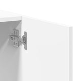 File Cabinet White 60x32x77.5 cm Engineered Wood - Low Angle