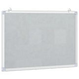 Magnetic Whiteboard 40x30x1.7 cm Aluminium - Top-Down View