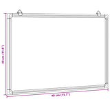Magnetic Whiteboard 40x30x1.7 cm Aluminium