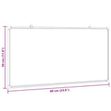 Magnetic Whiteboard 60x30x1.7 cm Aluminium - Rear View