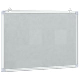 Magnetic Whiteboard 60x40x1.7 cm Aluminium - Top-Down View