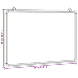 Magnetic Whiteboard 60x40x1.7 cm Aluminium - Rear View