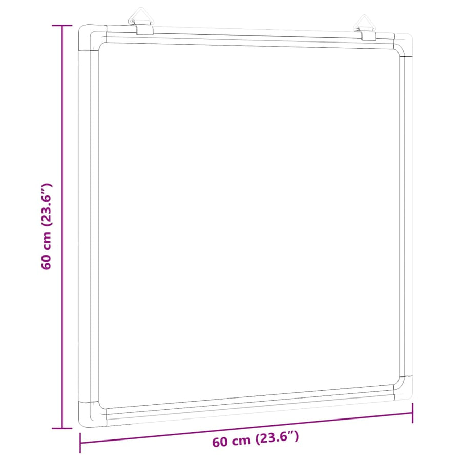 Magnetic Whiteboard 60x60x1.7 cm Aluminium, image 6