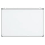 Magnetic Whiteboard 80x60x1.7 cm Aluminium - Side View