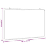 Magnetic Whiteboard 100x60x1.7 cm Aluminium