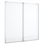 Magnetic Whiteboard Foldable 80x80x1.7 cm Aluminium