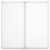 Magnetic Whiteboard Foldable 80x80x1.7 cm Aluminium