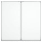 Magnetic Whiteboard Foldable 80x80x1.7 cm Aluminium