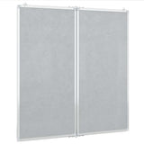 Magnetic Whiteboard Foldable 80x80x1.7 cm Aluminium