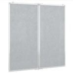 Magnetic Whiteboard Foldable 80x80x1.7 cm Aluminium