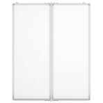 Magnetic Whiteboard Foldable 80x100x1.7 cm Aluminium