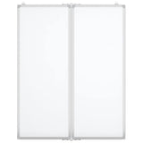 Magnetic Whiteboard Foldable 80x100x1.7 cm Aluminium - Side View