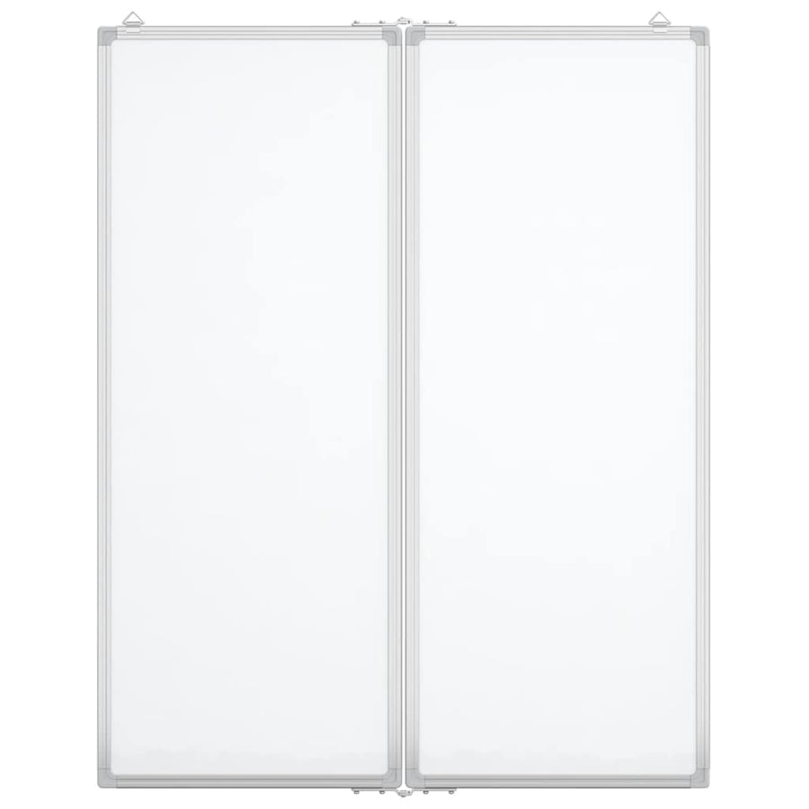 Magnetic Whiteboard Foldable 80x100x1.7 cm Aluminium