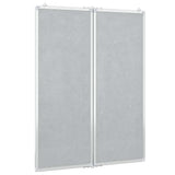 Magnetic Whiteboard Foldable 80x100x1.7 cm Aluminium - Top-Down View