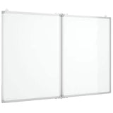 Magnetic Whiteboard Foldable 100x80x1.7 cm Aluminium