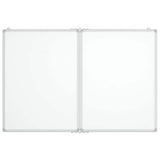 Magnetic Whiteboard Foldable 100x80x1.7 cm Aluminium
