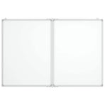 Magnetic Whiteboard Foldable 100x80x1.7 cm Aluminium