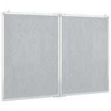 Magnetic Whiteboard Foldable 100x80x1.7 cm Aluminium - Top-Down View