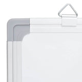 Magnetic Whiteboard Foldable 100x80x1.7 cm Aluminium - 45-Degree Angle