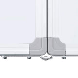 Magnetic Whiteboard Foldable 100x80x1.7 cm Aluminium - Rear View