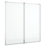 Magnetic Whiteboard Foldable 100x100x1.7 cm Aluminium