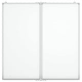 Magnetic Whiteboard Foldable 100x100x1.7 cm Aluminium