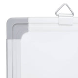 Magnetic Whiteboard Foldable 100x100x1.7 cm Aluminium - 45-Degree Angle