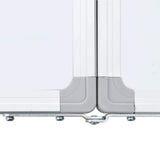 Magnetic Whiteboard Foldable 100x100x1.7 cm Aluminium - Rear View
