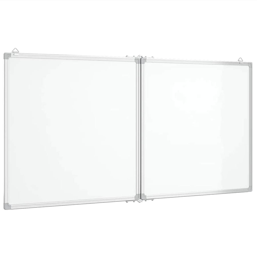 Magnetic Whiteboard Foldable 120x60x1.7 cm Aluminium