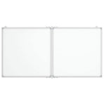 Magnetic Whiteboard Foldable 120x60x1.7 cm Aluminium