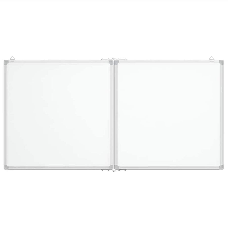 Magnetic Whiteboard Foldable 120x60x1.7 cm Aluminium