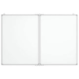 Magnetic Whiteboard Foldable 120x80x1.7 cm Aluminium